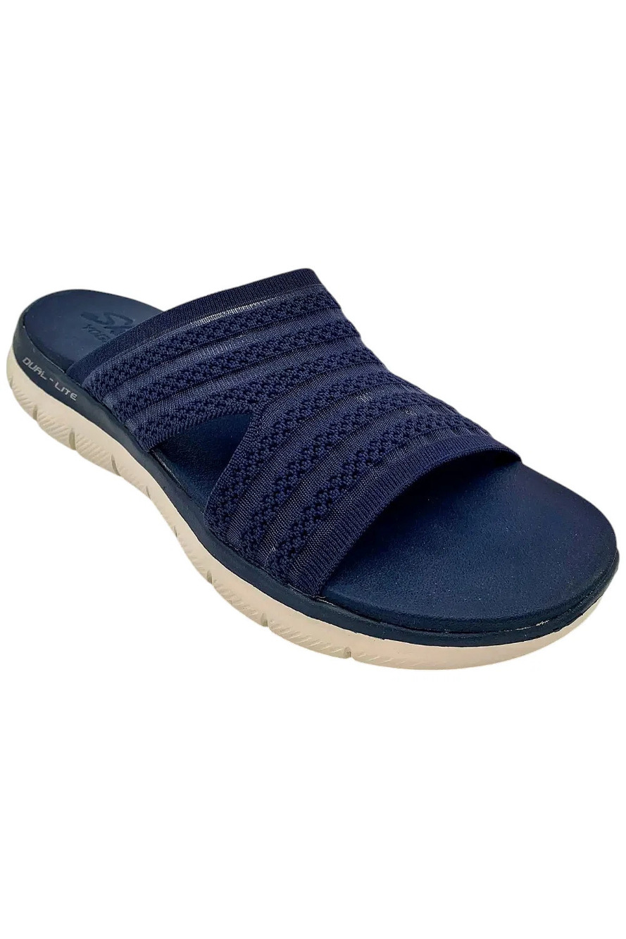 Skechers Women's Cali Flex Appeal 2.5 Sport Slide Sandal Navy - Medium